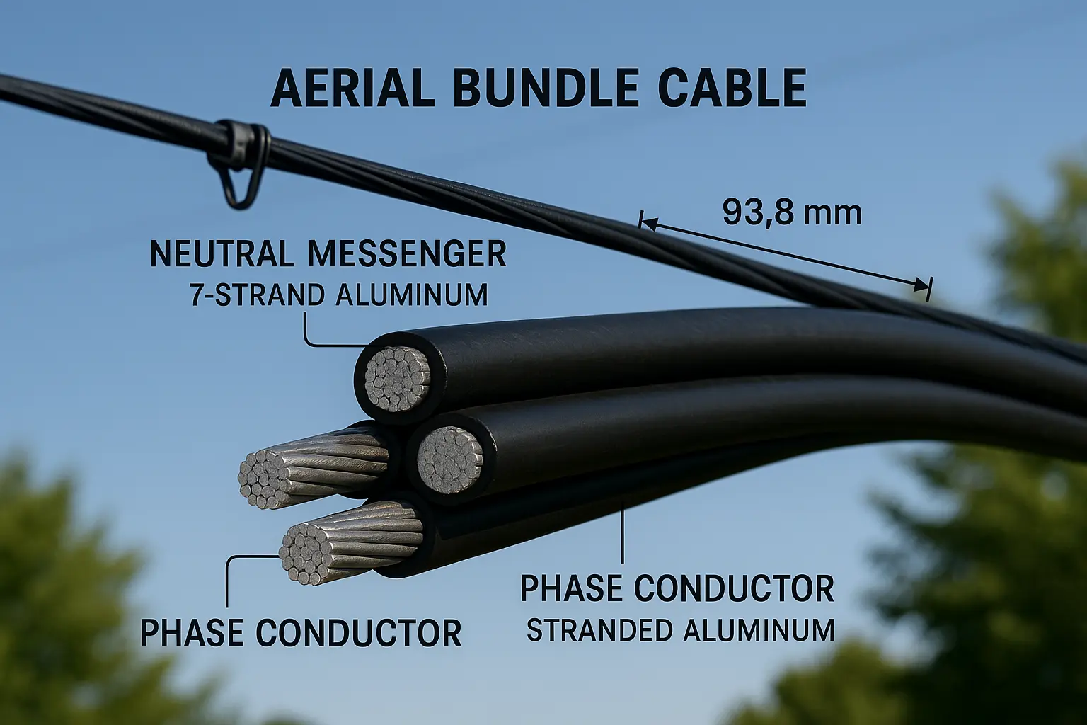 Aerial bundle cable