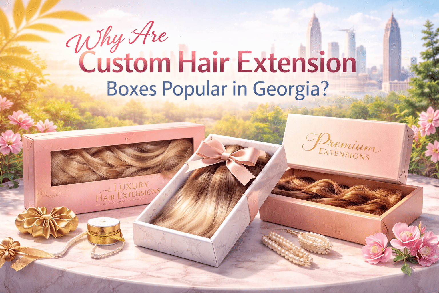 Custom Hair Extention Boxes