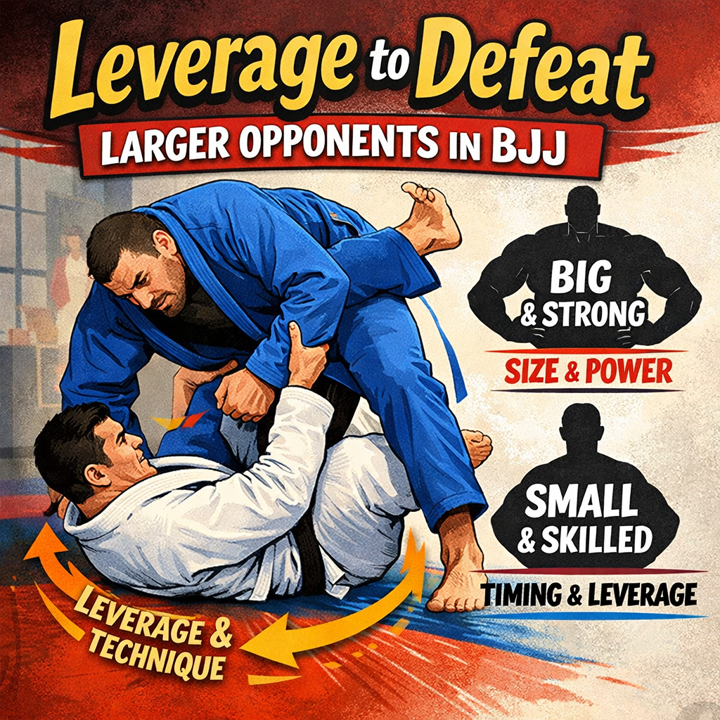 How to Use Leverage to Defeat Larger Opponents in BJJ