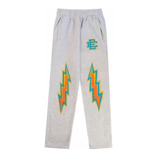 Eric Emanuel Basic Core Sweatpants Gray Aqua Bolt