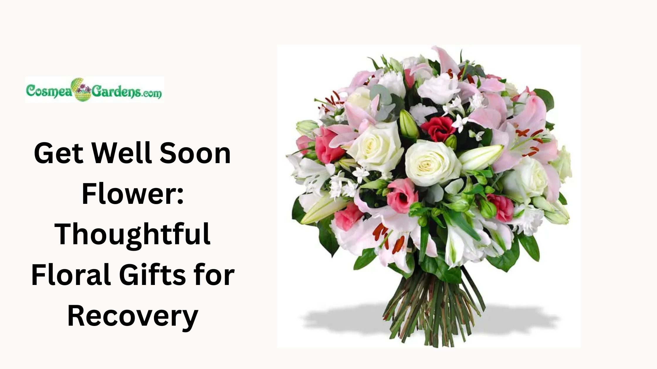 Get well soon flower