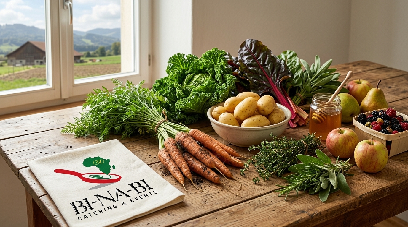 seasonal local Swiss ingredients catering